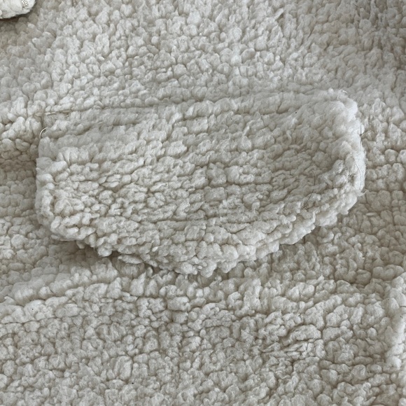 Women’s large fuzzy long teddy sweater Cozy Cream Sherpa - Picture 11 of 12